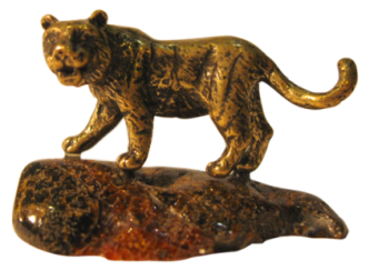 Сувенир "Тигр на янтаре"