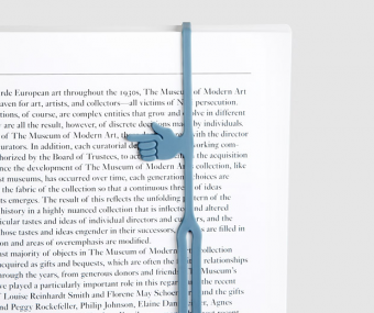 Палец-закладка для книг (синяя)