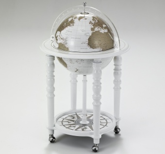Глобус-бар "Zoffoli" напольный с современной картой мира, сфера 40 см (арт. 928.WW)